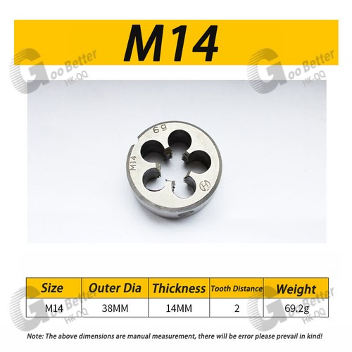 Bearing steel Circular Die M3/M4/M5/M6/M7/M8/M9/M10/M12/M14 to M30 - Top Quality - Picture 15 of 24