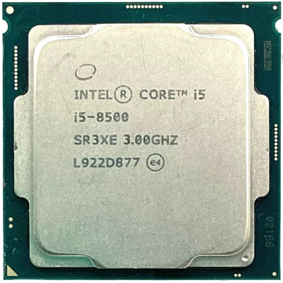 Intel Core i5-8500 CPU Processor 3.0GHz 6 Core 9MB Cache SR3XE LGA1151