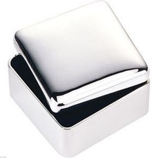 Silver Plated Square Shaped Trinket Box (XAC25)