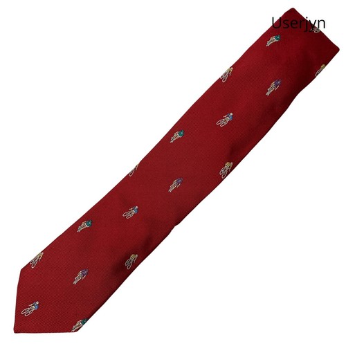 Paul Smith Tie - BNWT Cyclist Embroidery Silk tie British Collection - Afbeelding 1 van 4