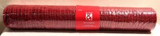 Deco Mesh Ribbon, Red, 21" x 30  , Place  Time, Original Package, New