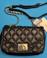 New Nicole Miller Cross Body Handbag Black Nwt