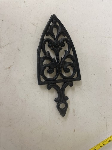 Vintage Ornate Cast Iron Footed Rest for Sad Iron