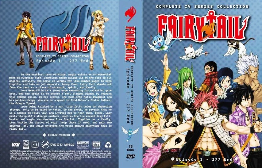 Anime DVD Fairy Tail Complete Series TV Vol.1-328 End + 2 Movies