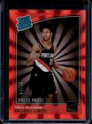 2018 Panini Donruss Basketball Press Proof Red Laser Anfernee Simons #186 PSA 9