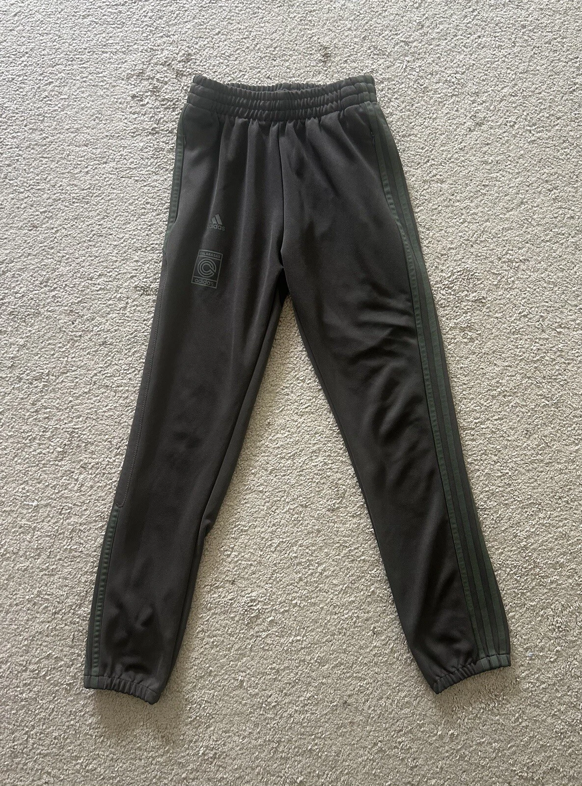Pantaloni Adidas Yeezy Kanye West Calabasas Marrone Logo Track Unisex X Small
