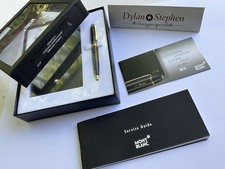 Montblanc Meisterstück Mozart Gold Line Ballpoint Pen + Leather Note Book Set