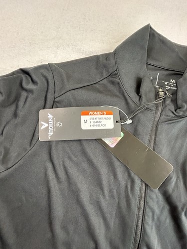 Antigua Jacksonville Jaguars 1/4 Zip Black Out Tribute Wmns Jacket Sz Med New - Picture 2 of 5