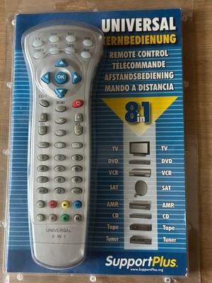 Universal Fernbedienung Support Plus 8 in 1 - Neu