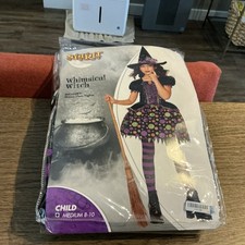 Whimsical Witch Child Halloween Costume Size Med 8-10 Spirit New Unused