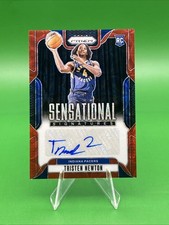 2024-25 Panini Prizm Tristen Newton Sensational Signatures Choice Red RC SS-TNP