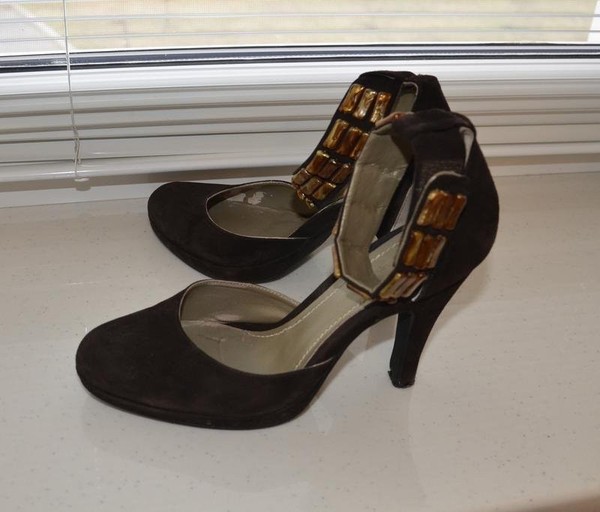Women Carlo Pazolini Heels Brown Suede 37