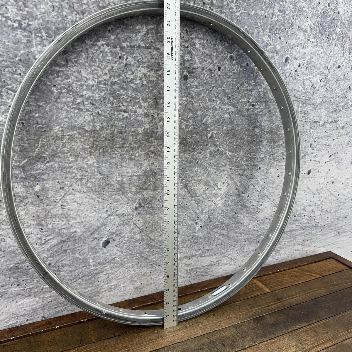 Vintage Araya 7x 26 X 1.75 Rim Silver Clincher 1980s Alloy Japan