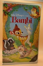 Bambi VHS Disney Clamshell Black Diamond Acceptable-G **Buy 2 Get 1 Free**