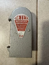 Detex Vintage WatchClock Station Key Box Guardsman Watchman #10