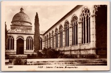 Vintage Pisa Interno Cimitero Monumentale Italian Gothic Postcard