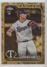 2024 Topps Gilded Collection Gold Wave Refractor 27/75 Justin Foscue #76 05ja