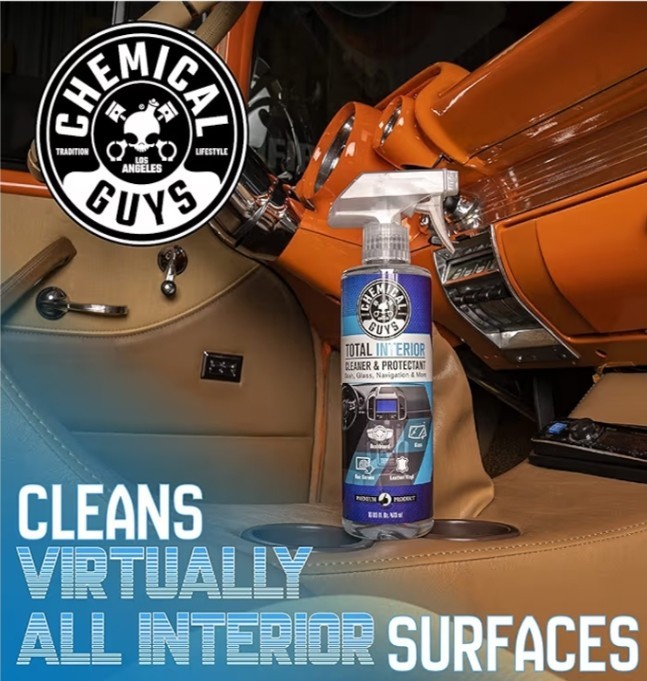 Chemical Guys Total Interior Cleaner Protectant Leather VinylPlasticRubber Glass