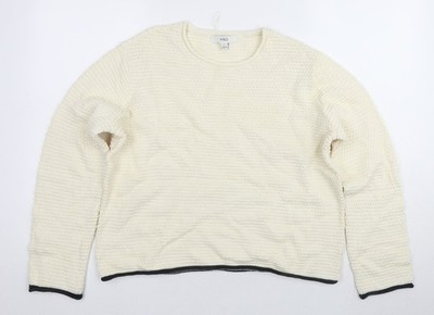 Pullover Pulli Damen UK Größe M Marks and Spencer Elfenbein