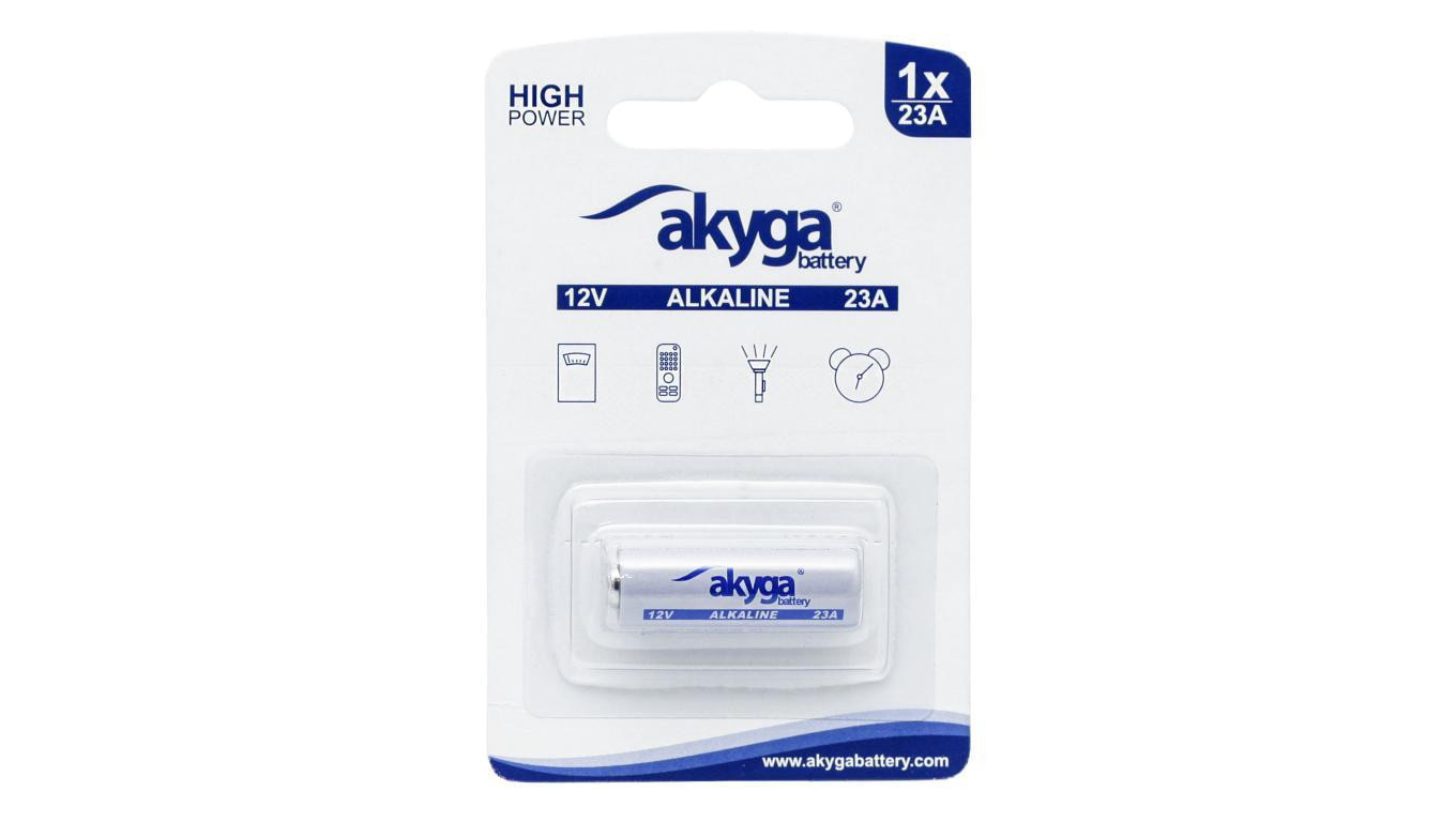 Аккумулятор щелочной Akyga AKY2101 23A Zn-MnO2, 12 В/48 мАч, 1 шт/блистер AKYGA