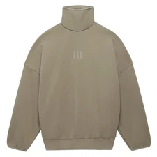 adidas Fear Of God Athletics Mock Neck Sweatshirt Mens Brown  IS8743