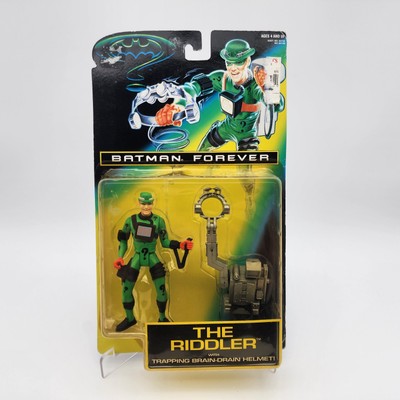 1995 Kenner Jim Carrey As the Riddler with Trapping Brain-Drain Helmet - Batman 