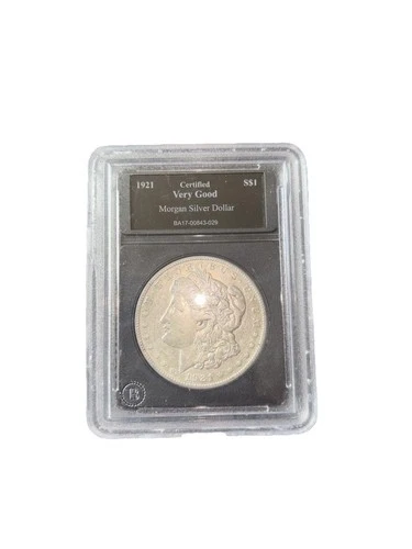 1921 Certified Very Good Morgan Silver Dollar