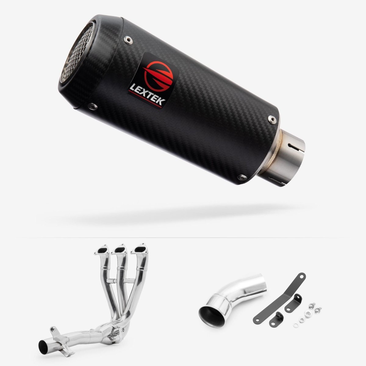 Motorcycle Lextek Carbon Fibre CP9C 180mm Full system (EXKT7490) TRIUMPH SPEED