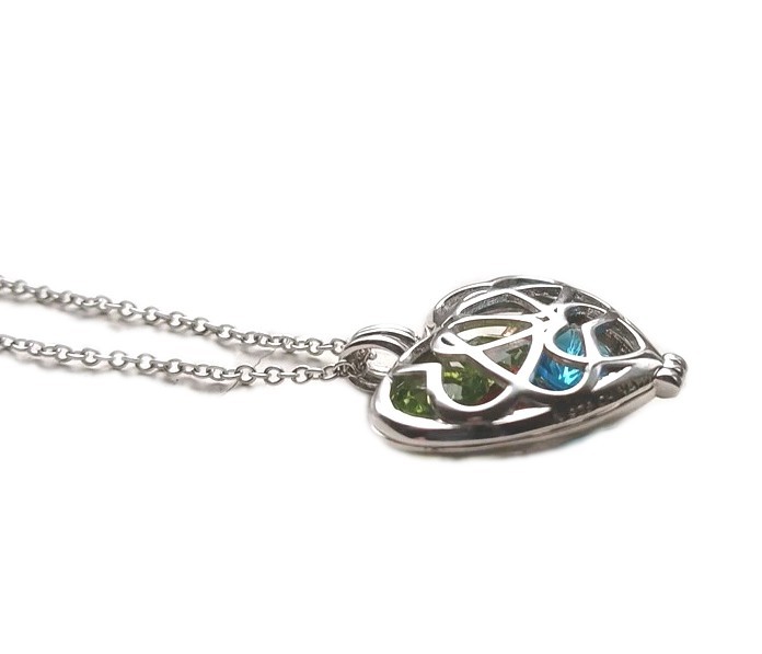 Personalized Interlocking Hearts with Birthstone … - image 2