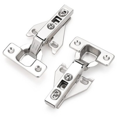 Probrico Soft Opening Kitchen Cabinet Hinges 2 Pairs (4 Brushed Nickel 