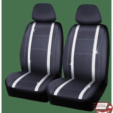 2 Piece Checker Diamond Car Seat Cover Premium Le