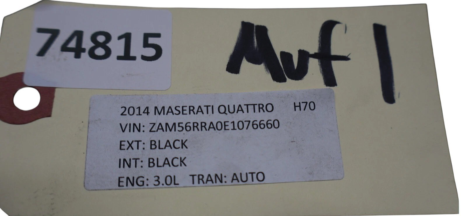 14-17 Maserati Quattroporte Rear Left Side Lower Exhaust Muffler Tip Pipe Oem