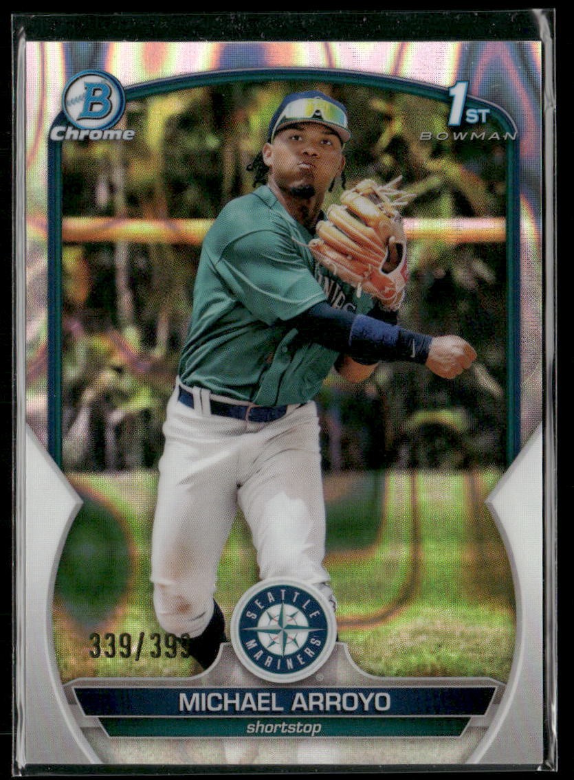 2023 Bowman Chrome #BCP-63 Michael Arroyo Prospects Lava Refractor #/399