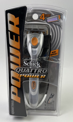 Vintage 2005 Schick Quattro Battery Powered Razor 2005 NOS