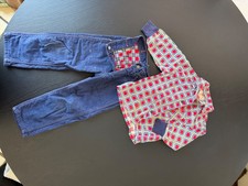 vintage handmade kids clothes, matching set