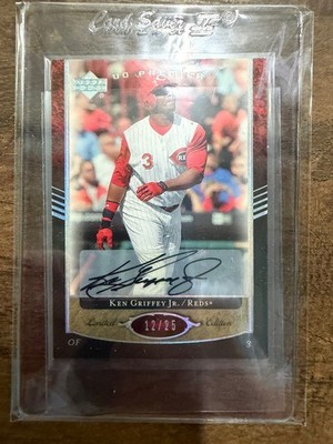 2007 Upper Deck UD Premier Ken Griffey Jr Auto 12/25 Reds