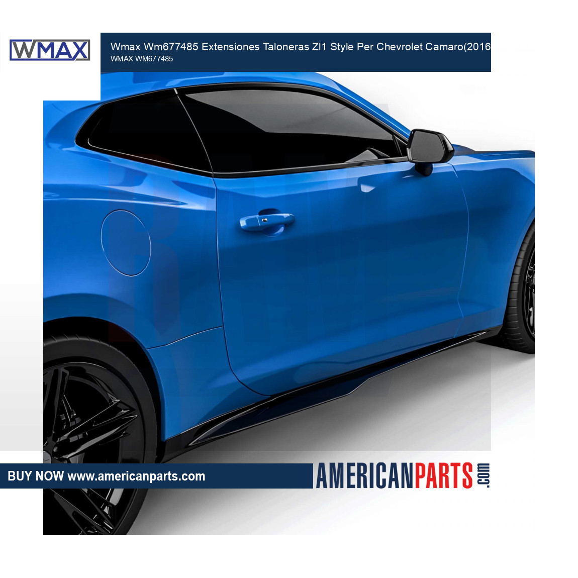 Chevrolet Camaro 2016-2026 Extensiones Taloneras Laterales Zl1 Style... | Ext...