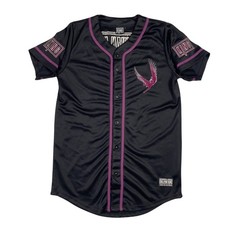 Sullivan King XX Baseball Jersey Sz L Black Purple Official TYFR Dubstep EDM OOP