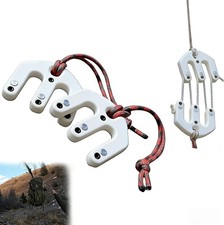 Block and Tackle Pulley System Adjustable Hoist for Lifting Gear Utility Rig