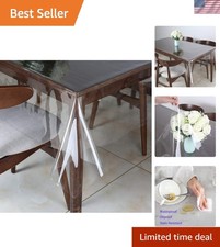 Reusable Clear Vinyl Tablecloth Protector - 5...