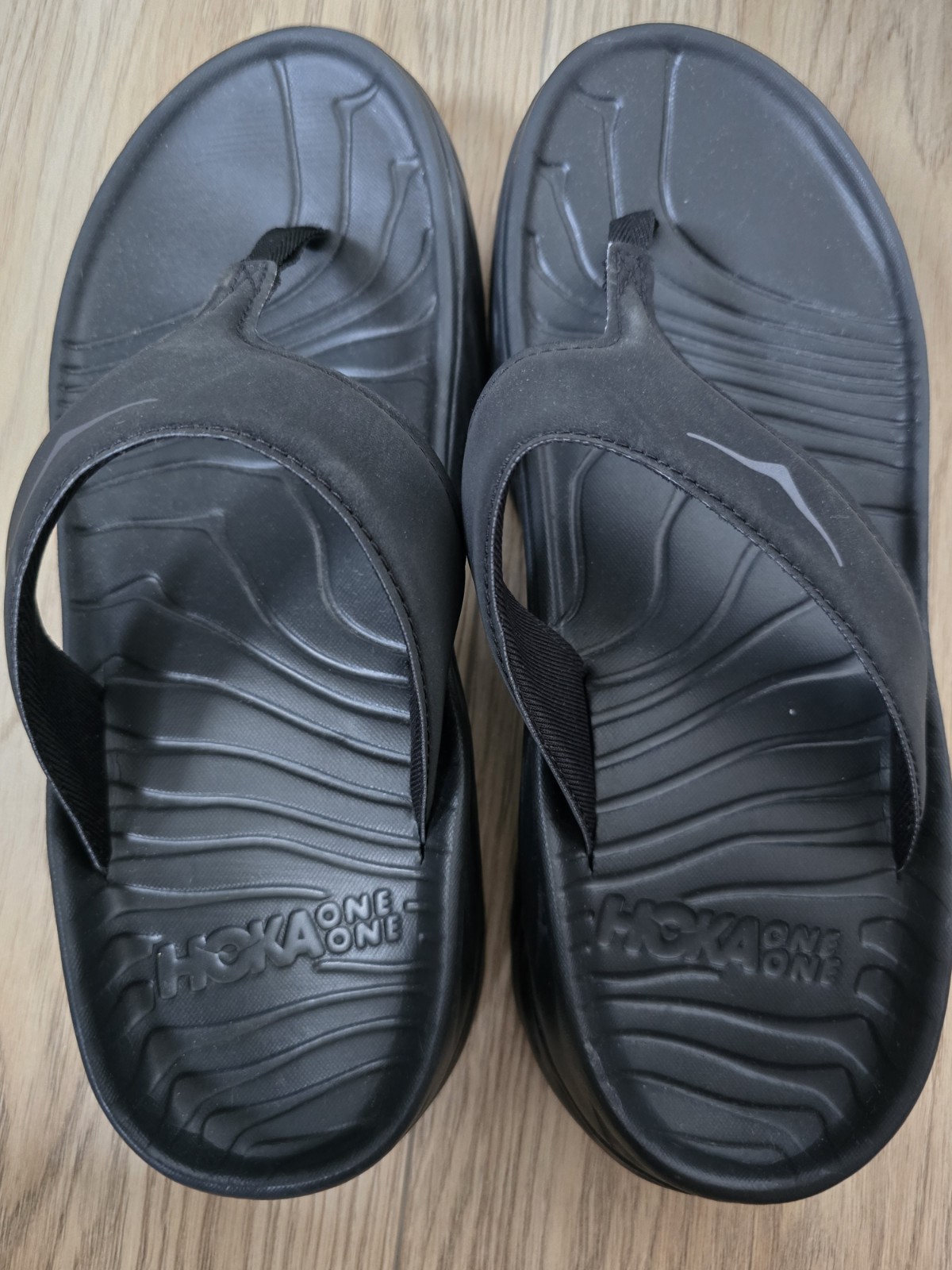 Hoka Ora Recovery Flip Flops Thongs  Slides Black US Men 9 Women 11 thumbnail 2