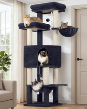 Tall Cat Tree Tower for Large Adult Cats, Multi-Level Large 65 Inch Cat Scratchi