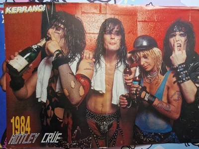 Vintage Motley Crue Rock Metal Band Posters 80s 90s