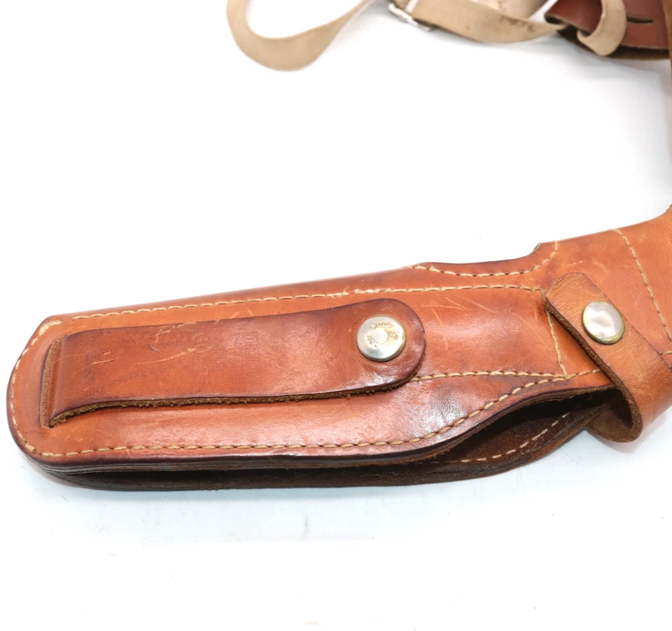 De colección Gould & Goodrich 60-24 Cuero Tostado Funda de Hombro Plataforma Hecha en EE. UU. Derecha Foto 4 de 4