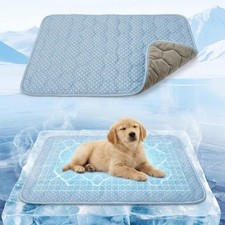 Dog Cooling Mat Q-MAX 0.5 Self-Cooling Mat for Dogs Crate Pad for Dogr, 2-in-...