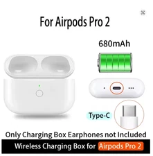 AirPod Pro Charging Case ONLY Replacement with Bluetooth Pairing Sync Button