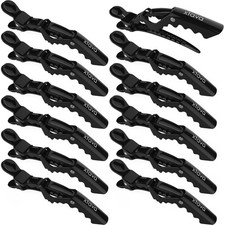 Xtava  Professional Styling Women's Hair Clips  Black  12 pack  NEW  