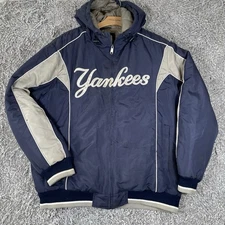 New York Yankees Full Zip Quilted Jacket Men's Large G-III Carl Banks MLB VTG
