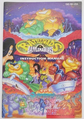 Battletoads in Battlemaniacs Anleitung Handbuch Manual SNES SNS-NX-USA