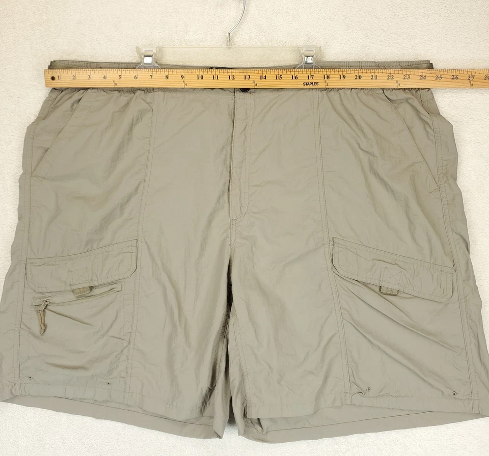 Pantalones Cortos Carga Territorio del Noroeste Hombres 4XL Beige Nylon Senderismo Pesca Exterior Cinturón Foto 4 de 4